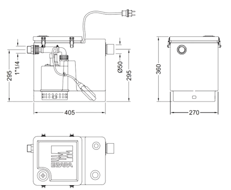 Rozmer boxu: výška - 360mm, dĺžka - 405mm, šírka -270mm